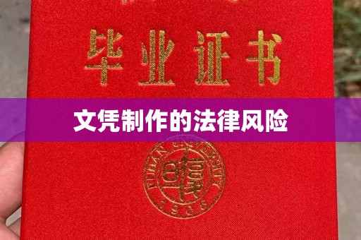 通江文凭制作的法律风险