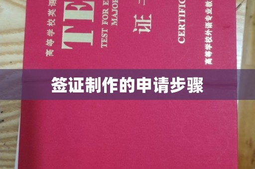 通江签证制作的申请步骤