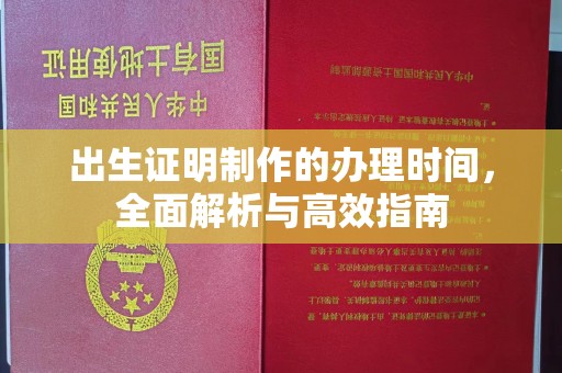 通江出生证明制作的办理时间，全面解析与高效指南