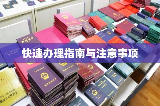通江快速办理指南与注意事项