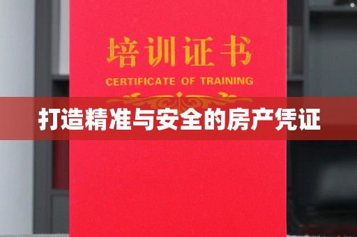 通江打造精准与安全的房产凭证
